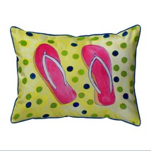 Betsy Drake Colorful Flip Flops Extra Large 20 X 24 Indoor Outdoor Pillow - £55.25 GBP