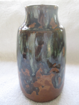 Pottery Craft USA, drip high glaze art pottery, 5 1/2&quot; vase, very nice - £18.68 GBP