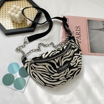  women shoulder bag cute zebra print waist packs female crossbody chest bag pouch phone thumb200