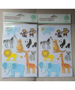 NEW Martha Stewart Stickers Dimensional Zoo Animals 2 Packs 2008 - €10,09 EUR