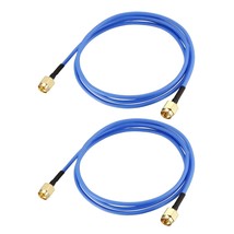 uxcell SMA Male to SMA Male Coaxial Cable 50 ohm 0.9M/2.95Ft RG405 2pcs - £20.18 GBP