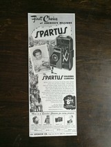 Vintage 1948 Spartus Folding Camera Original Ad - $6.64