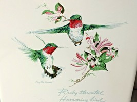 Screen Craft Ruby-Throated Hummingbird Trivet, Plaque, Wall Hanging - £6.86 GBP