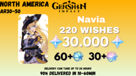 Genshin Impact | Navia 30000 GEMS, 250+ WISHES | NORTH AMERICA-show orig... - £25.45 GBP