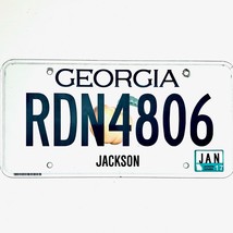 2017 United States Georgia Jackson County Passenger License Plate RDN4806 - $225.96 MXN