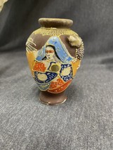 Small Hand Painted Japanese Moriage Dragon Ware Porcelain Vase 4” Tall - £9.49 GBP