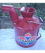 Standard Oil Indiana Gas Can With Pour Spout &amp; Handles 5 Gallon Repainted - £96.25 GBP