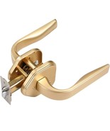 SORWDUERM Door Lever Gold Stain Brass Privacy Door Handle for Bedroom an... - €36,26 EUR