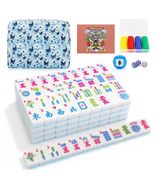 166 American Printed Complete Mahjong Game Set with Portable Carrying Ba... - $79.15