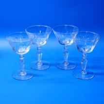 Vintage ROCK SHARPE Crystal Champagne Goblet Glass - Pattern 3006-5 - Set Of 4 - £36.05 GBP