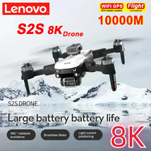 Lenovo HD S2S 8K Drone GPS Profesional HD Aerial Photography Dual-Camera Omnidir - £154.11 GBP