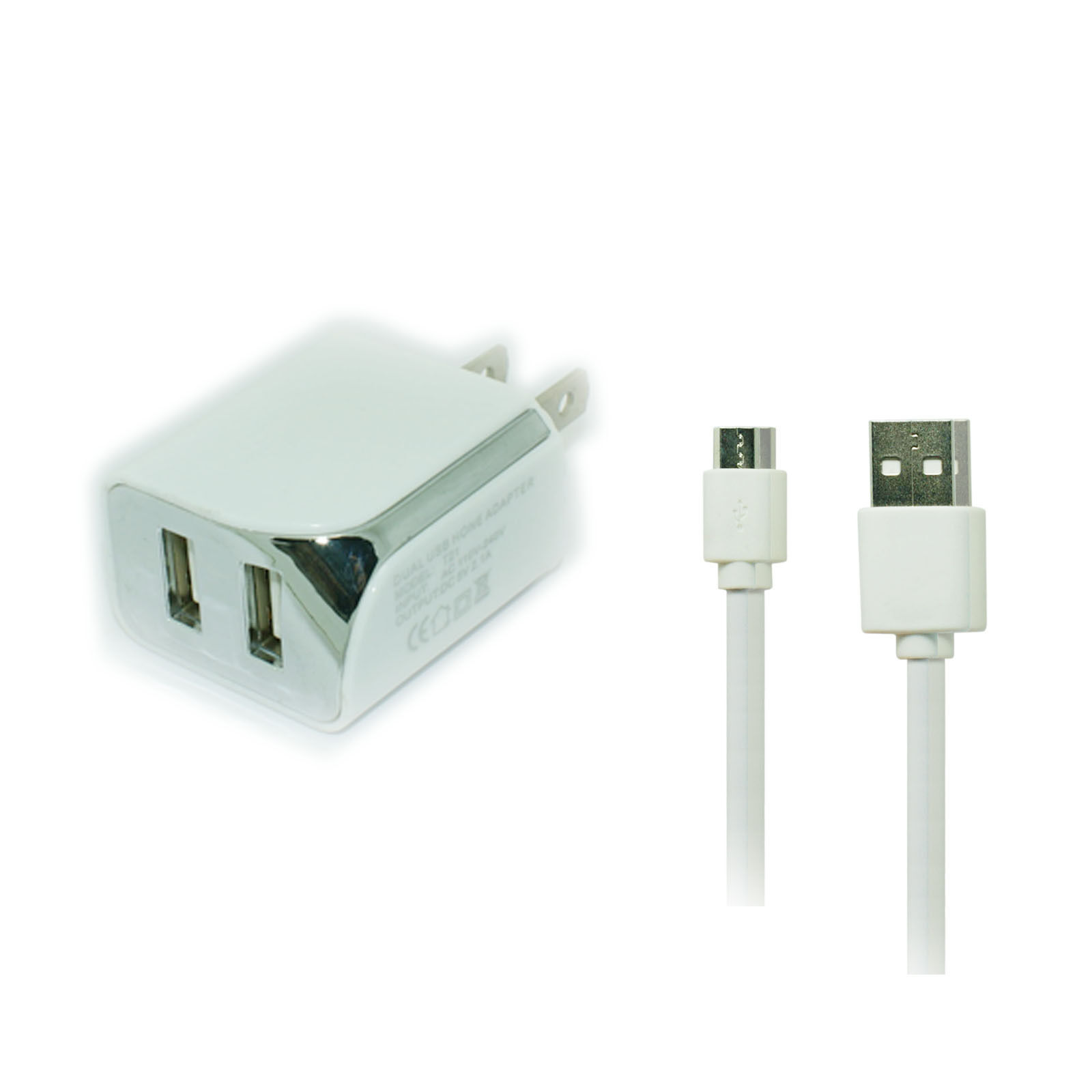 Wall Ac Home Charger+5Ft Usb For Verizon Samsung Galaxy Core Prime Sm-G360V G360 - £23.52 GBP