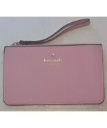 Kate Spade Light Pink Leather Wristlet EUC Bin W - $256.26 MXN