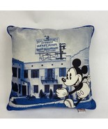 Disney Micky Mouse Silly Symphony 16” Accent Throw Pillow Blue Rope Trim - $376.14 MXN