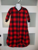Carter's Baby Fleece Sleep Bag Sack Buffalo PLAID Blanket Sleeper 6-9 Mo... - $13.50