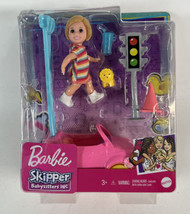 Barbie Skipper Babysitters Inc. Set with Small Toddler Doll and Car New - $11.87