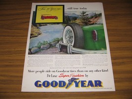 1953 Print Ad Goodyear Super Cushion Tires 1915 Car from 38 Years Ago - £11.12 GBP