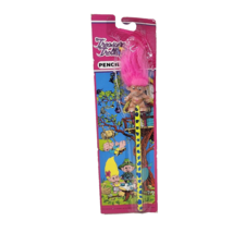 Vintage 1991 Ace Novelty Treasure Trolls Pencil Pink Hair New In Package - £14.69 GBP