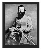 James Jeb Stuart Confederate Civil War General In Uniform 8X10 Framed Photo - $19.99