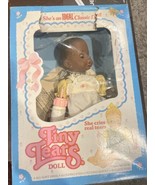IDEAL 1984 Newborn Tiny Tears Black Baby Doll - Still Attached Damage Box - £38.80 GBP