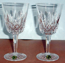 Waterford Lismore Crystal wine or Water Goblet 2 Piece Set 10 oz. New - £94.22 GBP