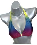 La Blanca Womens Setting Sun Halter Bikini Top Size 4 Colorful Ombré Hal... - $752.67 MXN