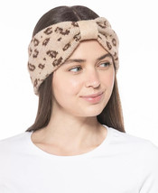 Womens Headband Leopard Metallic Natural Beige One Size INC $24 - NWT - £3.58 GBP