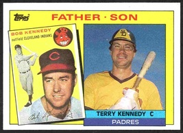 San Diego Padres Terry Kennedy Father and Son 1985 Topps Baseball Card #135 nr m - £0.39 GBP