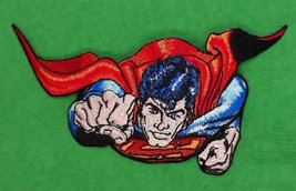 Superman Coming  At You Iron On Embroidered Patch 5 &quot;x 2 1/2&quot; - $126.56 MXN