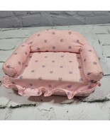 Vintage 90s Dakin Ginny Doll Furniture Plush Sofa Pink Couch Rare 1991 Flaw - £19.46 GBP