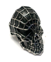 Zombie Spiderman 1 1/4&quot; Face Stainless Steel Mens Size 10 Ring NEW - $645.34 MXN