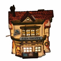Dept 56 The Mermaid Fish Shoppe Dickens Village VTG 1988 Lighted In Original Box - $35.52