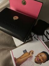 Credit Card LEATHER F&amp;W Style Smooth Black  Wallet New Authentic - $26.97