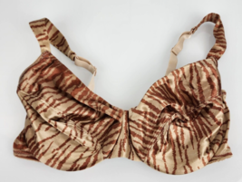 Victoria's Secret Second Skin Satin Unlined Full Coverage Bra 36D Tiger ... - $178.19