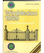 1989 Wimbledon Twelth Day program Graf Navratilova Becker - $1,197.50 MXN