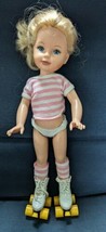 Vintage 1980s TOMY 18&quot; Kimberly &quot;Hang Ten&quot; Roller Skating Doll  - £14.93 GBP