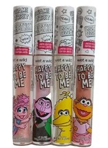 4X Wet n Wild Sesame Street Happy To Be Me Lip Gloss Big Bird Count Abby Zoe - £22.36 GBP