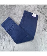 Hickey Freeman Navy Pants Stretch Cotton Breathable Easy Care 40x30 - $68.37 CAD