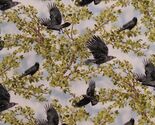 Cotton Crows Birds Ravens Wildlife Nature Born Free Fabric Print by Yard... - $12.49