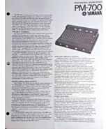 Original Vintage Owner&#39;s Manual Booklet for the YAMAHA PM-700 Pro Sound ... - $56.09 CAD