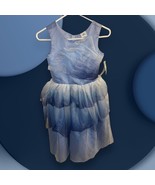 Disney Size 9/10 Layered Tulle Dress Ombre sparkly shimmer sleeveless Blue - €24,62 EUR