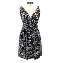 Trina Turk Womens 6 Sleeveless Dress Fit &amp; Flare Giraffe Animal Print Summer  - £23.07 GBP