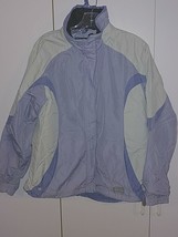 L. L. BEAN LADIES BLUE/GRAY JACKET-M-GENTLY WORN-OUTER SHELL W/NO ZIP IN... - $13.09