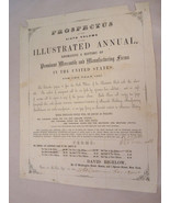 Antique 1856 Bigelow NY book mercantile manufacturing firms US flyer notice - $418.86 MXN