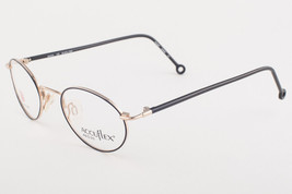 FLEXON 171 Black Antique Gold Eyeglasses BLKGEP 48mm Marchon - $49.16