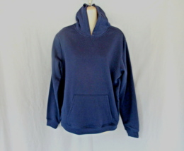 Karen Scott Sport sweatshirt hoodie fleece Small Intrepid Blue pullover New - £14.06 GBP