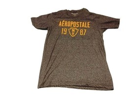 Mens Aeropostale T Shirt Aero Brand Blue Size Large Short Sleeve Great 1987 - $13.37