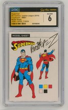 Cgc Ss 6 EX/NM Superman Dc Style Guide Art Card Signed Jose Luis Garcia Lopez - $98.99