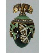 Russian Silver Faberge&#39; replica Egg Pendant 14-008 Beautiful Decor w/gem... - $1,597.03 MXN