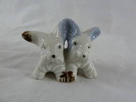 Vintage Scotty Dogs Porcelain Figure 1.5&quot; tall 1 mini figurine of 2 Puppies  - £6.28 GBP